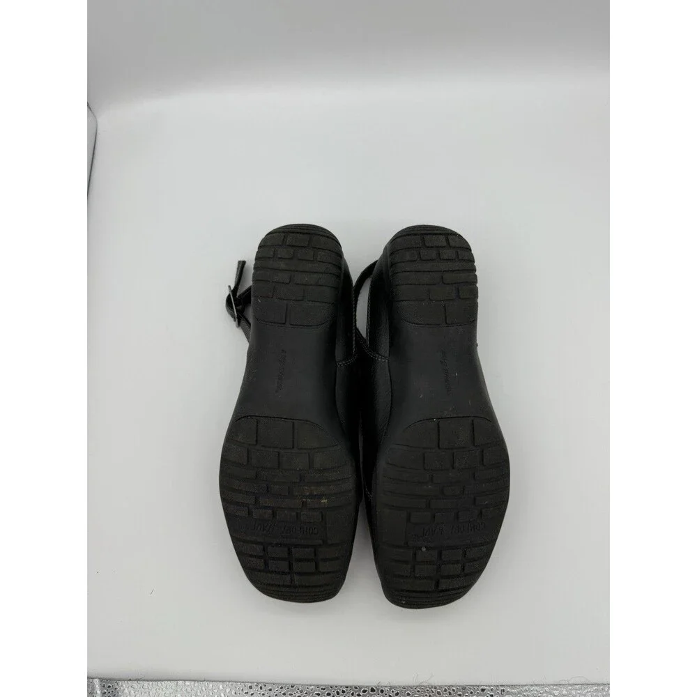 Easy Street Sandals Women 7.5 Black Sterling Comfort Slingback Strappy Fisherman